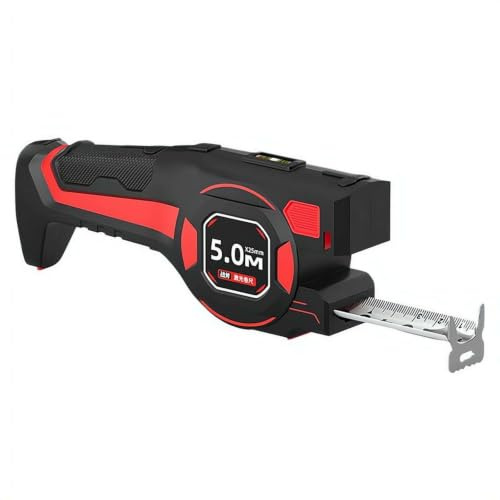 4-in-1 Digital Laser Tape Measure, 16ft Steel Tape & 5m Laser Distance Meter, Crosshair Line Lasers Level, USB-C Rechargeable Multitool