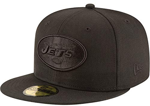 New Era Erwachsene Herren NFL Schwarz 59 Fifty Fitted Cap, 59FIFTY, schwarz, 7 1/8