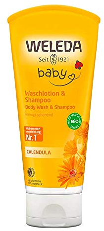 Weleda Calendula Waschlotion, reinigt sanft und pflegt, 3er Pack (3 x 200ml)