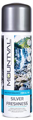Mountval Silver Freshness, Matador de Olor, Refrescante y acondicionador de Lavado para Ropa Deportiva, Ropa Interior y Cualquier Tipo de Ropa Absorbente y Capas de Base Que se Usan Junto a la Piel.
