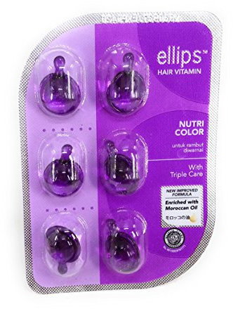 Ellips Hair Vitamin (Marokkanisches Öl) - Nutri-Farbe, 12 Blister (@ 6 Kapseln)