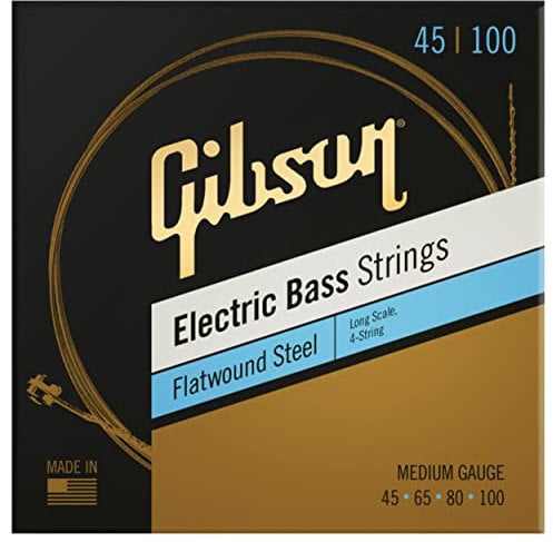 Flatwound Electric Bass Strings Long Scale Medium Gauge - Saitensatz für 4-Saiter E-Bass