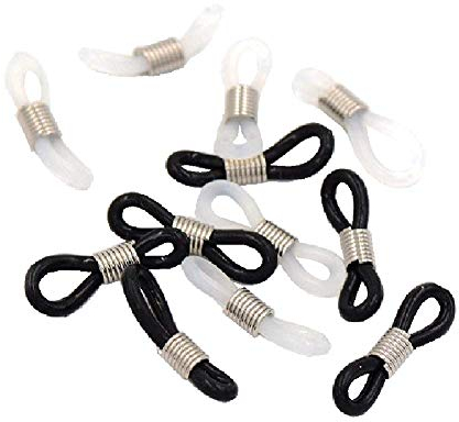 FSSTUD 40 Stück Gummi Brillenkette Halter Gurthalter Kettenenden für Brille Sonnenbrille