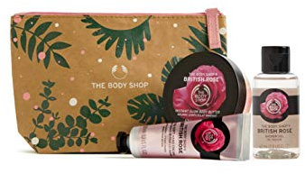 The Body Shop Hand Picked British Rose Holiday Beauty Bag, 4.73 Fl Oz