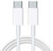 USB C to USB C Cable 60W 6ft, Type C 60W 20V/5A PD Fast Charging Cable Lead with E-Mark Chip Charger for iPad Pro 2020 for MacBook Pro 2020,Samsung Galaxy S20 S21 S22,Switch - White