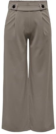 JdY Damen Jdygeggo New Long Pant JRS Noos Hose, Driftwood/Detail:Black Buttons, S / 30L EU