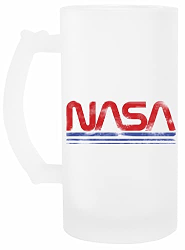wigoro Jahrgang NASA Wurm - NASA Bier Becher Glas Transparent Beer Mug