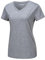 MAGCOMSEN Damen Sport T-Shirts Atmungsaktiv Sommer Laufshirt mit V-Ausschnitt Leichte Funktionsshirt für Wandern Trainingsshirt Kurzarm Yoga Shirts Hellgrau L