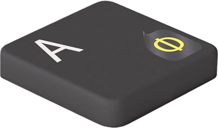 hoopomania Adesivi per Tastiera Russa [Giallo - 5x6mm] Adesivi per Tastiera Russa per Laptop e PC