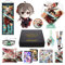 MOTAO Genshin Impact Box Kazuha Merch Set - Puppe, Poster, Kissenbezug, Standfigur, Armband, Abzeichen, Schlüsselanhänger, Kartenhülle, 30 Lomo Karten, 50 Aufkleber (Kazuha)