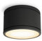 SSC-LUXon CELI-WX Aufbau LED Lampe Bad schwarz mit LED Leuchtmittel warmweiß GX53 230V - Strahler IP44 Deckenspot Badezimmer 3W
