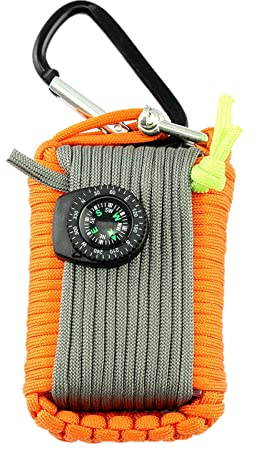 Ditanpu Camp Survival-Kit,Ausrüstungswerkzeuge für Überlebensausrüstung - Camping-Werkzeug enthält Pfeife, Taschenlampe, Wanderschnalle, Aufbewahrungstasche usw
