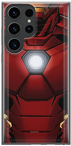 Ert Group Funda para teléfono móvil Samsung S23 Ultra Original y con Licencia Oficial de Marvel con diseño Iron Man 020 Perfectamente Adaptada a la Forma del teléfono móvil, Funda Hecha de TPU