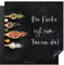 KitchenYeah© Herdabdeckplatte Einteilig Herdabdeckung Abdeckplatte für Ceranfeld Abdeckung Induktionskochfeld Aufrollbare Matte Zitate & Sprüche - Die Küche ist zum Tanzen da! - 78x78