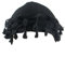 HIQIU Vintage Turban Durag Herren, Satin Gefüttert Stretch Kopf Halstuch, Twist Turban Durag Kopftuch Hut für Männer (Schwarz)