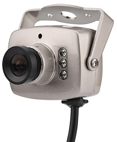 Cámara CC V Analógica con Cable, 6LED CMOS Securi y Nigh CC V Cámara Compuesta Lente Gran Angular de 3,6 Mm Cámara Bulle Video Igi Al N SCcámaras Vigilancia para Comunidades