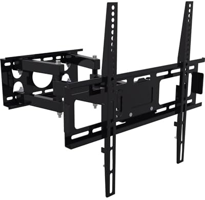 Gedotec TV Wandhalterung | Fernseher Halterung 43-75 Zoll | 180 ° schwenkbare TV Wandhalterung | seitliche Neigung bis 15 ° | Wandhalterung Fernseher | Tragkraft bis 50 kg | max. VESA 400 x 600 mm