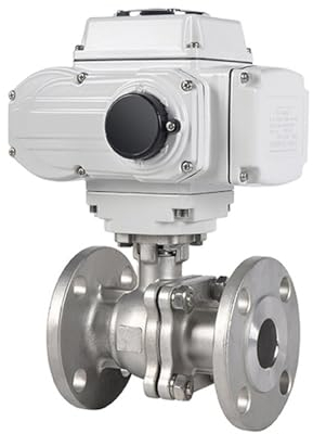 MUHM 3/4'' motorisierter Kugelhahn, EIN-Aus-Typ, 2-Wege-Elektro-Flanschkugelhahn, voller Durchgang