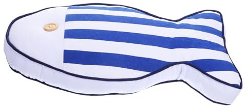 CIYODO Plüsch Fischkissen Baumwolle Und Leinen Dekoratives Fischspielzeug Für Sofa Und Auto Gemütliches Und Stilvolles Kissen Im Mediterranen Design Für Kreative Und Gemütliche