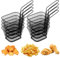 TOKINCEN 8 Stück Frittierkorb Klein Schwarz Servierkörbchen Edelstahl für Pommes Mini Pommes Körbchen Pommeskörbchen Friteusenkorb zum Servieren für Pommes Frites Garnelen Zwiebelringen