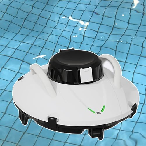 smafoseedding Limpiador Robótico Automático para Piscinas, Aspirador Automático Inalámbrico, Diseño Inalámbrico, Buena Capacidad De Recolección De Polvo, Captura Y Bloqueo De Hojas/Suciedad/Arena