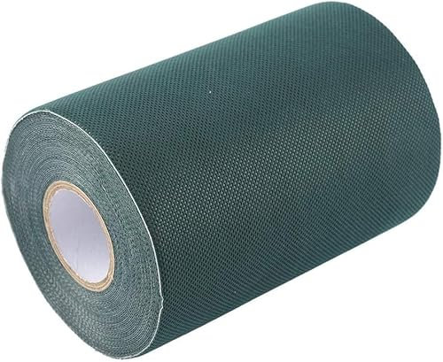 Sumnos Nastro di Giuntura ad Erba Artificiale, Erba Nastro Banda Giunzione di Prato Sintetico Tappeto Pre-incollata per Posa Erba da Giardino Balcone Top Qualità 15cm*10m