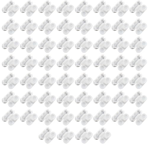 USHXVG 60 Pieces of One-Piece Bead Buckles, Bead Roller Shutter Accessories, Chain Connectors, Roller Blind Chain, Blind Chain One-Piece Buckles, Bead Chain Repair Buckles