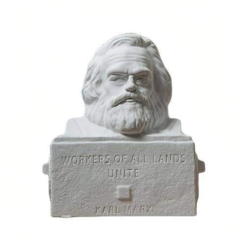 Womeet Marx Büste Karl Marx Statue Skulptur Deutscher Philosoph Sozialistischer Gips Figur Moderne Heimdekoration und Sammlung Skizze Praxis DIY Kunst