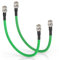 Superbat Cable SDI 3G/6G/12G 30cm,2Pieza BNC Belden 1694A Cable Verde 75ohm Macho a Macho Cable de Video para Cámara HD Monitor CCTV Equipos de Video Soporta HD-SDI/3G-SDI/6G-SDI/12G-SDI/4K/8K.