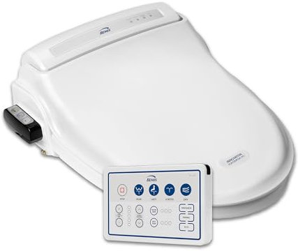Bemis Pure Clean Bidet Toilet Seat. Electric Bidet Soft Closing Toilet Seat with Warm Air Dryer, Warm Water, & Smart Controls - White