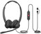 Cyber Acoustics Professional USB Headset with AI Noise Cancelation (AC-404) – AI Noise Canceling Mic Eliminates Background Noise in Any Environment for Professional Calls, USB-C or USB-A Compatible