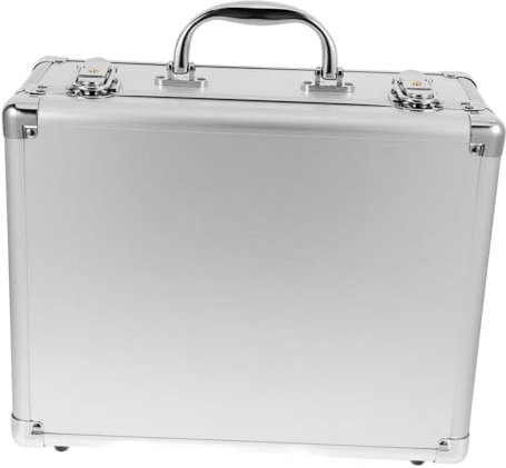 BUGUUYO Aluminium Werkzeugkoffer Mittlere Mit Zahlenschloss Multifunktionale Aufbewahrungs Transportbox Für Elektrowerkzeuge Robuster Alu-rahmen Stoßfest Und Verschleißfest Für Profis