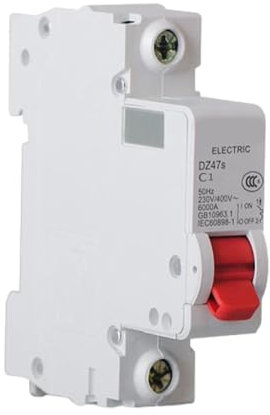 MOUMOUTEN Disjoncteur miniature, DZ47-63 1 pôles AC230v 1A Disjoncteur de protection de surcharge pour la protection de l'équipement de circuit