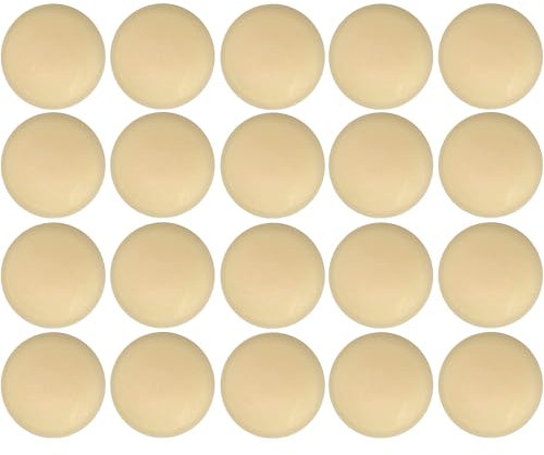 cyclingcolors 20x Abdeckkappen für Torx T25 Schrauben Schraubenabdeckung Schraubenkappen Zierkappen Kunststoff, Birke (Bříza)