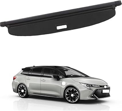 ZhanHY Einziehbarer Auto Laderaumabdeckung Rollo für Toyota Corolla Touring 2021+, Hutablage Zum Schutz Der PrivatsphäRe Cargo Cover