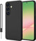 ORDA für Samsung Galaxy A56 Hülle Silikon Case,Kameraschutz und Bildschirmschutz ，Schutzhülle Handyhülle für Samsung Galaxy A56 5G Dünn Stoßfest mit Lanyard Schwarz