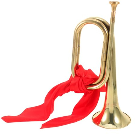 DOITOOL Brass Trumpet Bugle Professional Horn Instrument for Beginners Students and Players Traditional Wind Instrument for Marching Band Orchestra Scouts Practice 1 X Trumpet 31.00 X 10.50 X 10.50 Cm