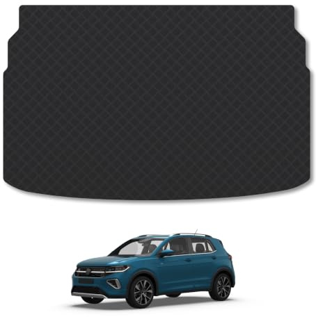 VW T-Cross (2019+) 3mm Rubber Boot Mat | Tailored Fit Durable Boot Liner Full Coverage Protection Waterproof Accessories Easy Clean Anti Slip Made in the UK
