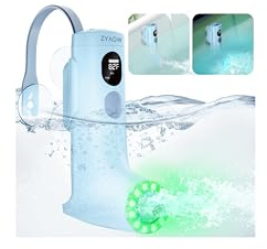 ZYAOW Jacuzzi Jets for Bath, Bubble Machine Bath Jets for Tub Bubble/Jet Mode, 7 Colors RGB Breathing Light, Digital Display Screen IP67 Waterproof Machine, Christmas Gifts for Friends(Blue)
