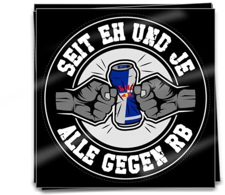 KNOW-MORE-STYLEZ Aufkleber Alle gegen RB 50 Stück Set