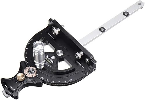 Precision Table Saw Miter Gauge with Steel Bar and Clear Scale for Accurate Woodworking Angle Cuts