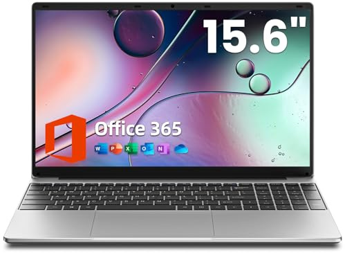 jumper 15.6 inch Laptop with Office 365, 4GB RAM 128GB Storage, HD Display Laptops, 38Wh Battery, 5205U Processor, USB3.0, Portable Laptops for Business, School, and Work, Keyboard Film UK.