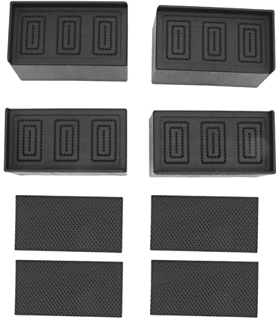 ZAWELIYO möbelerhöher 10cm,Couch erhöhung 10cm,betterhöhung 20 cm Sofa | erhöhung L-förmige Erhöhungen für Sofa, Tisch, rechteckig, stapelbar, Couch, Stuhl, Möbel, Gummibett