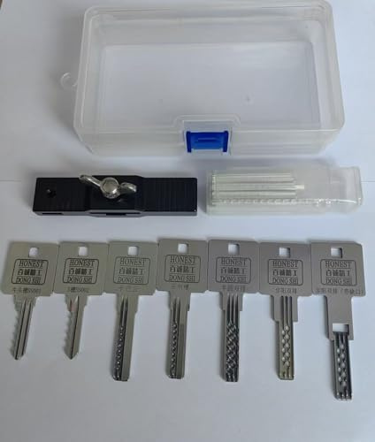 Juego de herramientas de cerrajería profesional con llaves de golpe y papel de aluminio, herramientas integradas para apertura rápida de cerraduras