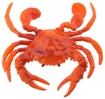D DOLITY Süße Krabbe Tierfigur für Strand Schaufenster Party Sommer Meer Strand Fisch Urlaubsdeko Deko - Rote Krabbe - B