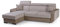 mb-moebel Ecksofa mit Schlaffunktion Eckcouch mit Bettkasten Sofa Couch mit verstellbare Kopfstütze L-Form Polsterecke Schlafsofa Gästebett - 236x165x97 cm - Pedro (Cappuccino, Ecksofa Links)