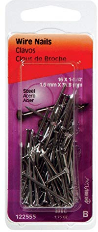 Hillman Fasteners Drahtnägel 1-1/4X16 BRT 6 Stück 12 Stück