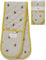 Kitchen Essentials 100% Cotton Double Oven Hot Pot Glove Mitt Various Prints (Bumble Bee)
