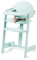 Geuther Hochstuhl FILOU UP Baby Hochstuhl mit Tisch Mitwachsender Babystuhl mit 3-Punkt Sicherheitsgurt Rückenteil & Fußtrittbrett Extra hohe Lehne für gesunde Sitzhaltung Mint