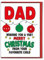 Lustige Weihnachtskarte für den Vater, Lieblingskind XM315